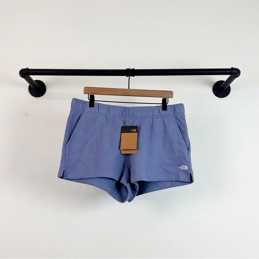 NWT The North Face Half Dome Fleece Pull On Shorts in Folk Blue